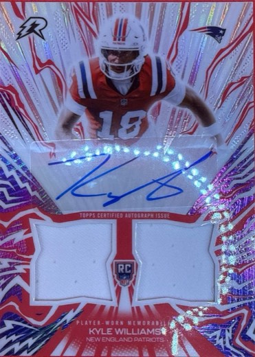 Dual patch autograph rookie card